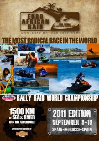 Cartel de lujo para el Euro African Raid, el campeonato del mundo de motos de agua