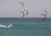 El viento imprime velocidad al primer da del Mundial de Fuerteventura