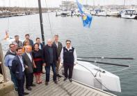 Sanxenxo presenta el nuevo barco de la clase internacional 6M que será patroneado por el Rey don Juan Carlos