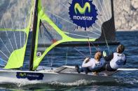 Difciles condiciones para el inicio del Campeonato del Mundo de 49er