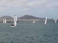 El viento impide la celebracin de la primera regata del Concurso El Corte Ingls