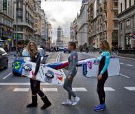 Gisela Pulido, Marina Alabau y Eunate Aguirre, de celebracin en Madrid