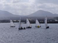 El poco viento fue el protagonista de la competicin de barquillo de Lanzarote