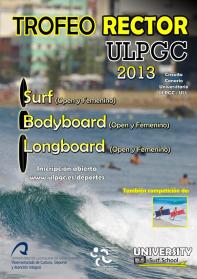 La Ccer acoge el 6 Trofeo Rector ULPGC de Surf, Bodyboard y Longboard