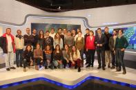 La visita a Torrespaa de TVE marc la ltima actividad del Equipo Olmpico Espaol de Vela
