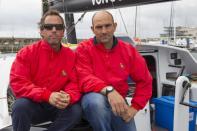 El barco espaol que tomar parte en la Volvo Ocean Race ya est en Galicia