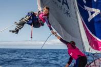 Los competidores de la Volvo preparan la Vuelta a Gran Breta�a e Irlanda